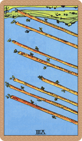 Eight of Wands Tarot Card Reversed