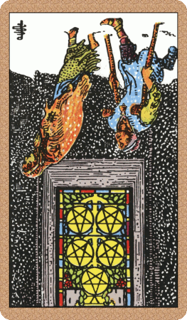 Five of Pentacles Tarot Card Reversed