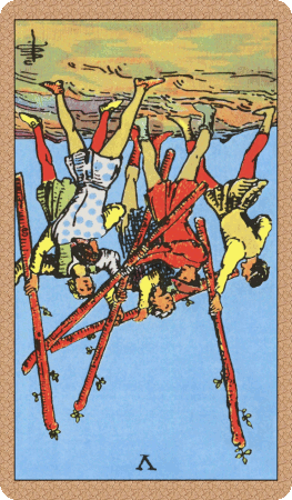 Five of Wands Tarot Card Reversed