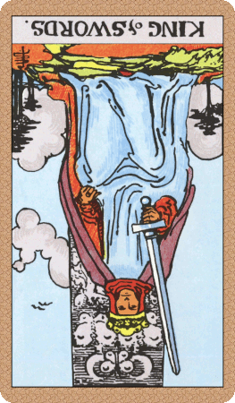 King of Swords Tarot Card Reversed