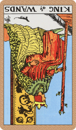 King of Wands Tarot Card Reversed