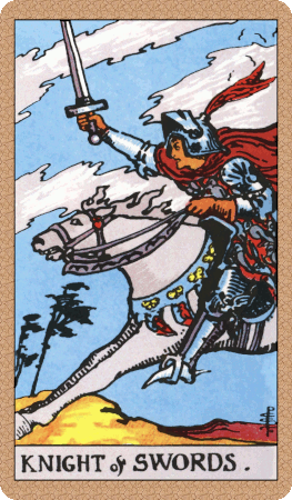 Knight of Swords Tarot Card