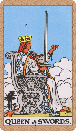 Queen of Swords Tarot Card