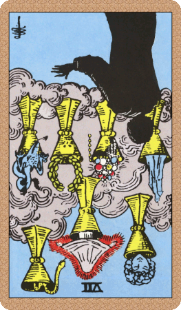 Seven of Cups Tarot Card Reversed