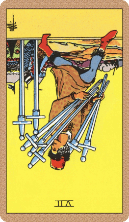 Seven of Swords Tarot Card Reversed