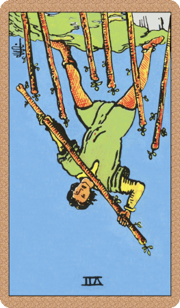 Seven of Wands Tarot Card Reversed