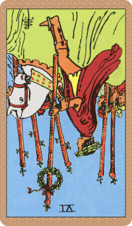 Six of Wands Tarot Card Reversed
