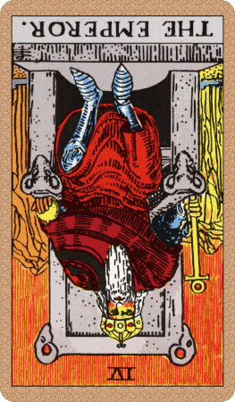 The Emperor Tarot Card Reversed