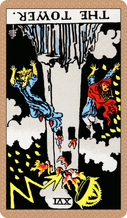 The Tower Tarot Card Reversed