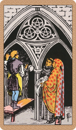 Three of Pentacles Tarot Card