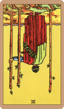 Three of Wands Tarot Card Reversed