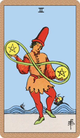 Two of Pentacles Tarot Card