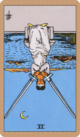 Two of Swords Tarot Card Reversed