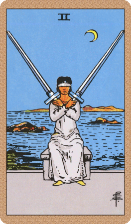 Two of Swords Tarot Card