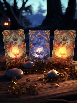 Three Card Tarot with AI Chat